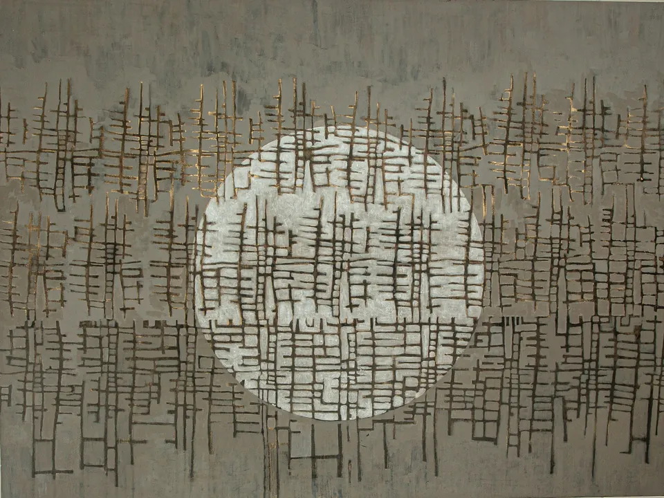 Luna de agosto, pintura de Cristina Peralta Wolf