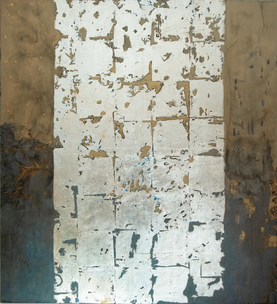 Plata naciente, pintura de Cristina Peralta Wolf