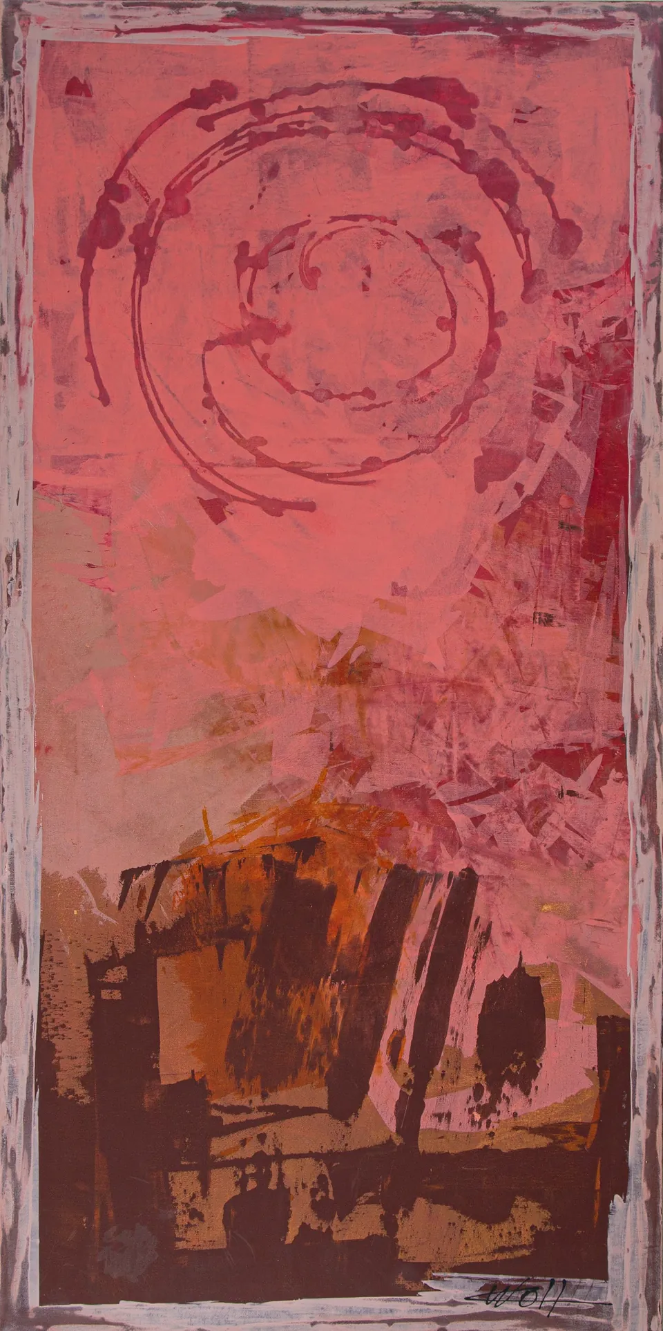 Registro Ancestral, pintura de Cristina Peralta Wolf